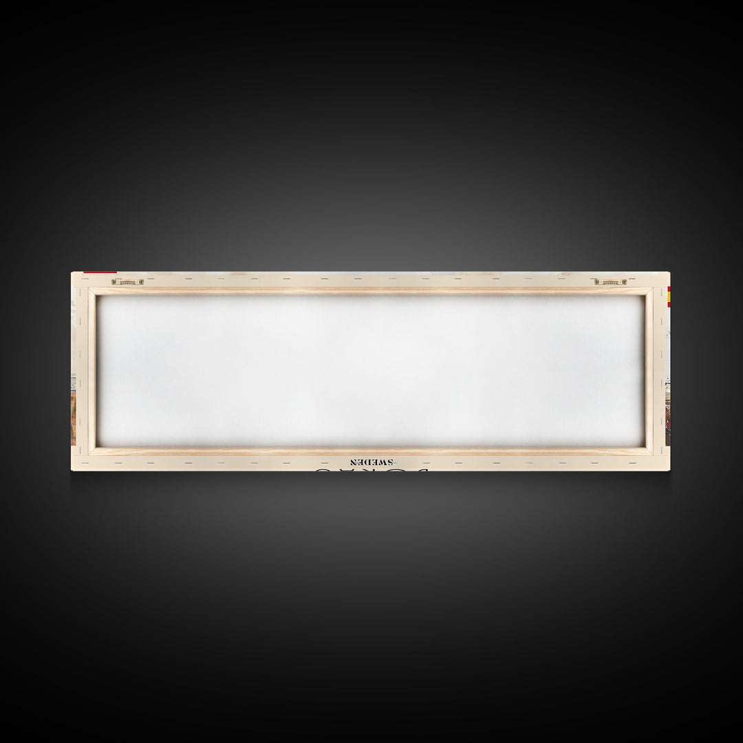 Bordeaux France Panoramic Travel Poster, Framed Canvas Print or Metal Wall Art, Travel Art, Home Decor, Panoramic Painting, Midcentury Art