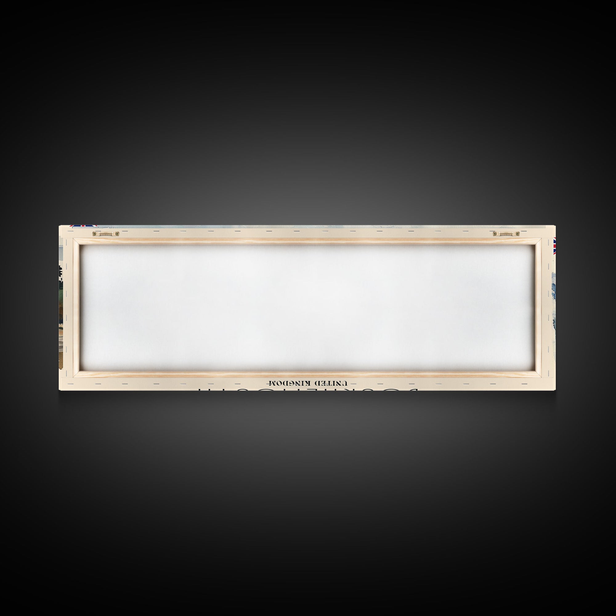 Bournemouth United Kingdom Wall Art, Panoramic Travel Poster, Panoramic Framed Canvas Print, City Wall Art, Wall Hanging Home Decor, Travel Art