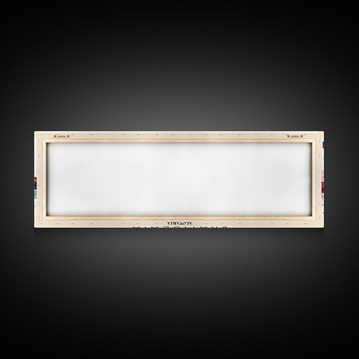 Bratislava Slovakia Wall Art, Panoramic Travel Poster, Panoramic Framed Canvas Print, City Wall Art, Wall Hanging Home Decor, Travel Art