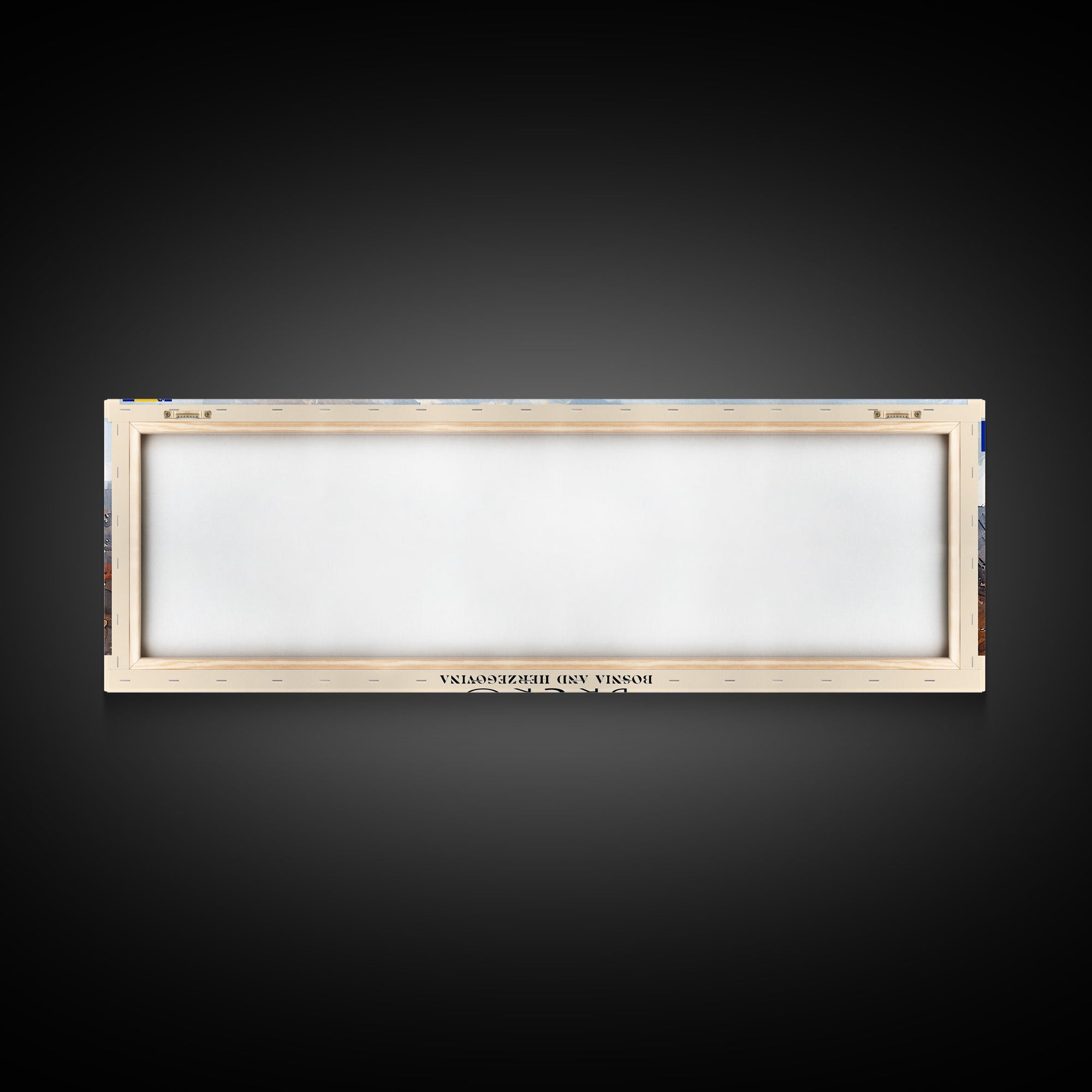 Brčko Bosnia Wall Art, Panoramic Travel Poster, Panoramic Framed Canvas Print, City Wall Art, Wall Hanging Home Decor, Travel Art