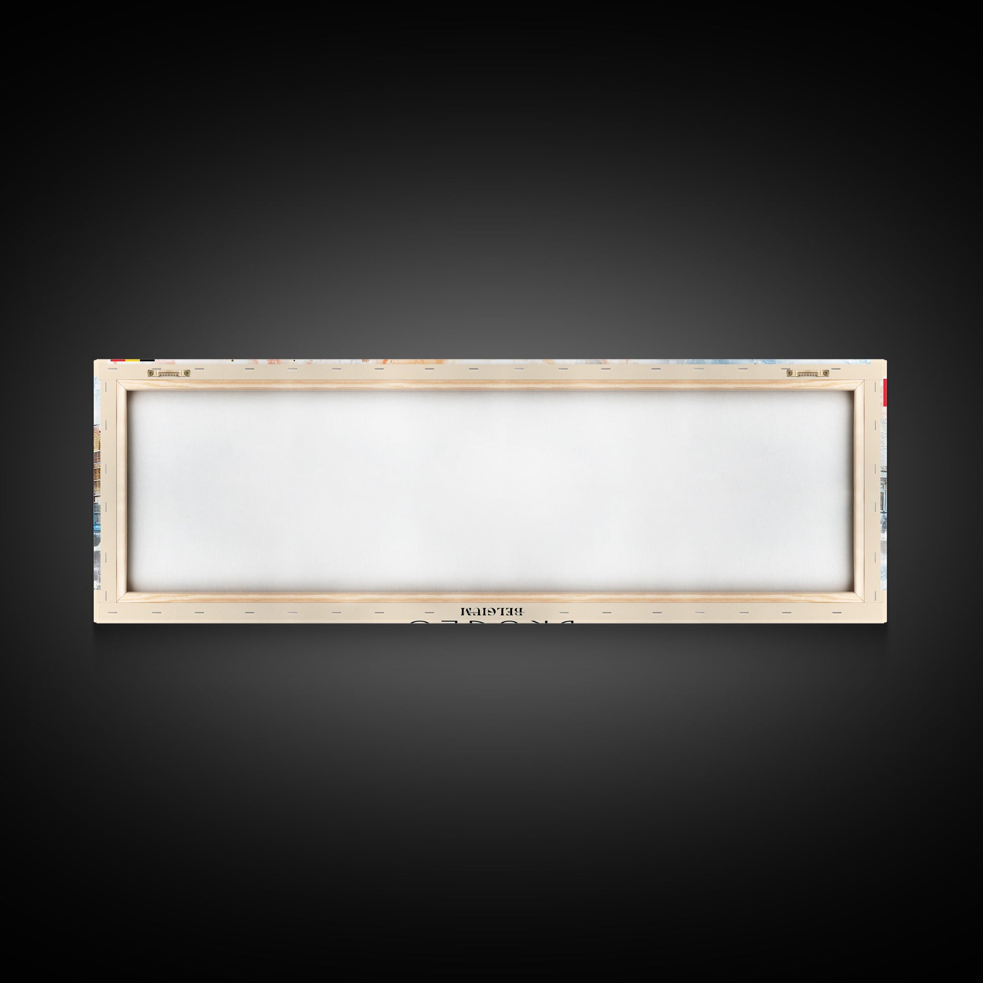 Bruges Belgium Travel Art, City Art, Framed Canvas Print or Metal Wall Art, Europe Travel Poster, Panoramic Wall Art, Extra Wide Wall Art