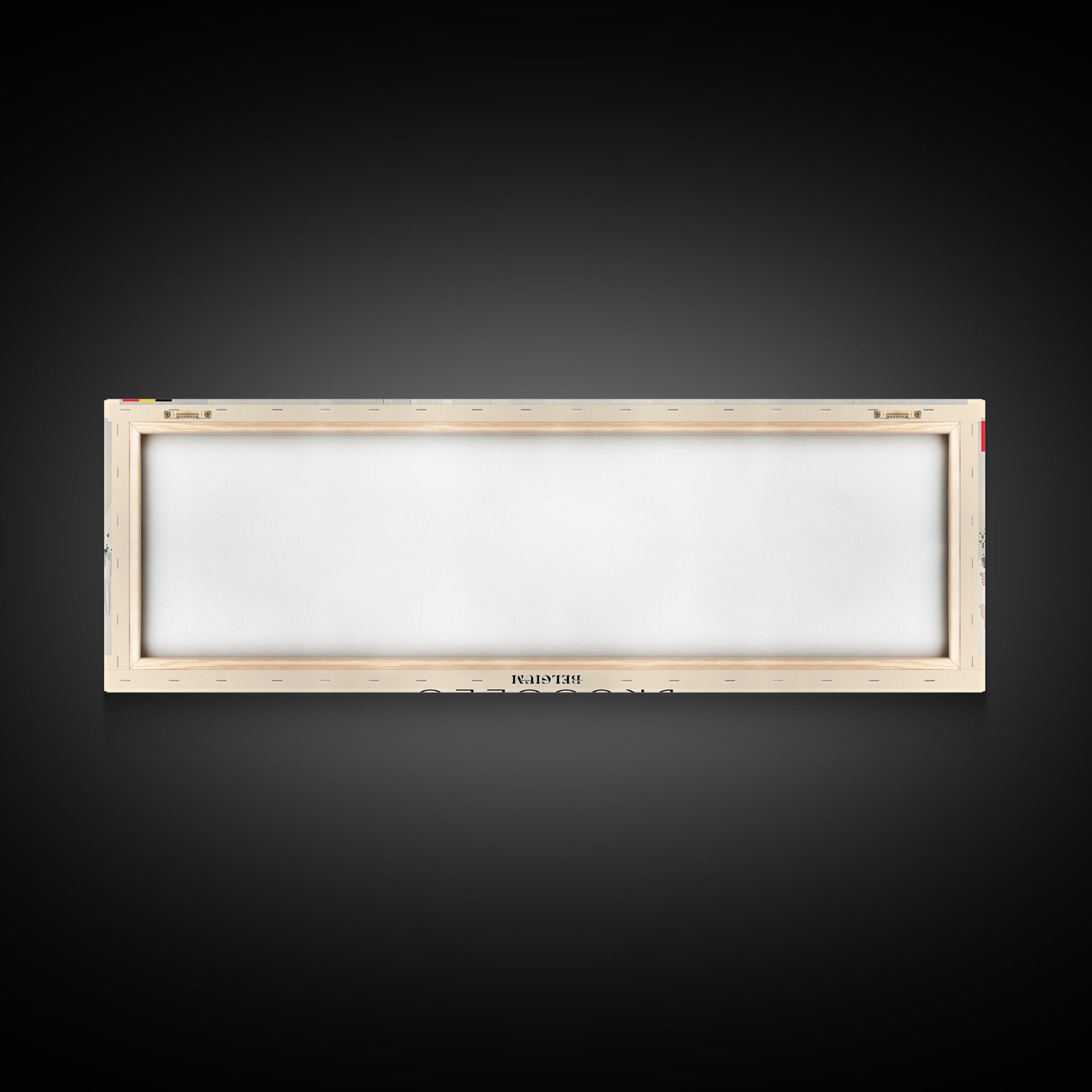 Bruges Belgium Panoramic Travel Poster, Framed Canvas Print or Metal Wall Art, Travel Art, Home Decor, Panoramic Painting, Midcentury Art