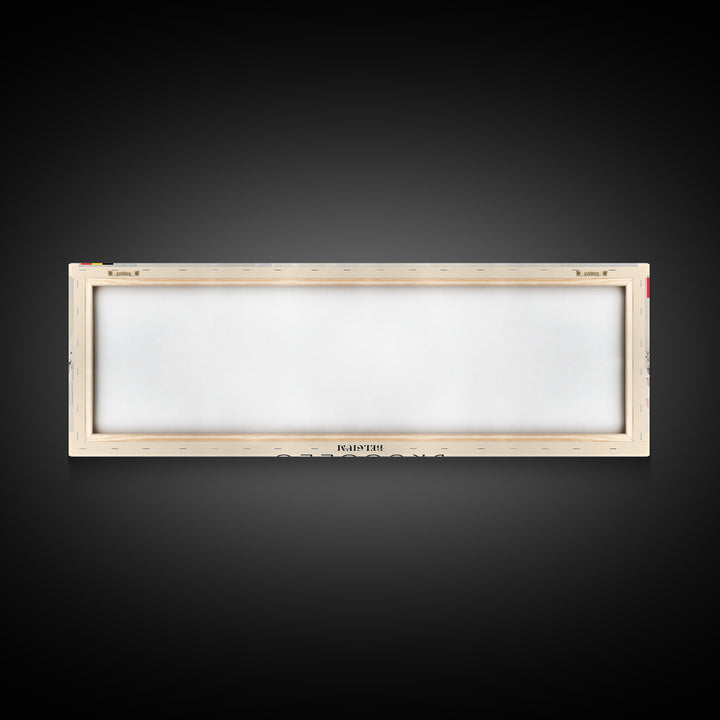 Bruges Belgium Panoramic Travel Poster, Framed Canvas Print or Metal Wall Art, Travel Art, Home Decor, Panoramic Painting, Midcentury Art