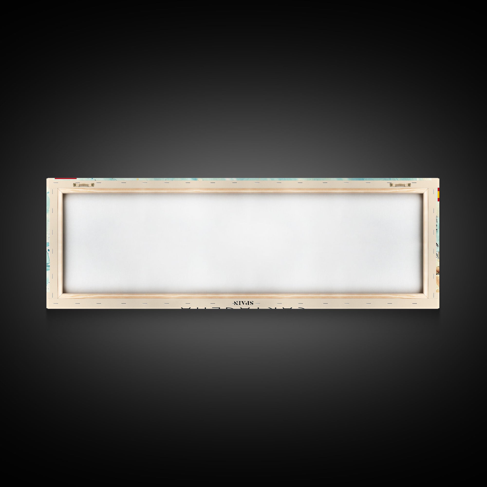 Cartagena Spain Panoramic Travel Poster, Framed Canvas Print or Metal Wall Art, Travel Art, Home Decor, Panoramic Painting, Midcentury Art