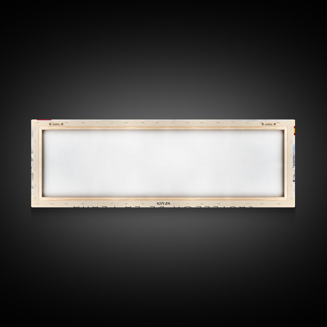 Castellon de la Plana Spain Wall Art, Panoramic Travel Poster, Panoramic Framed Canvas Print, City Wall Art, Wall Hanging Home Decor, Travel Art