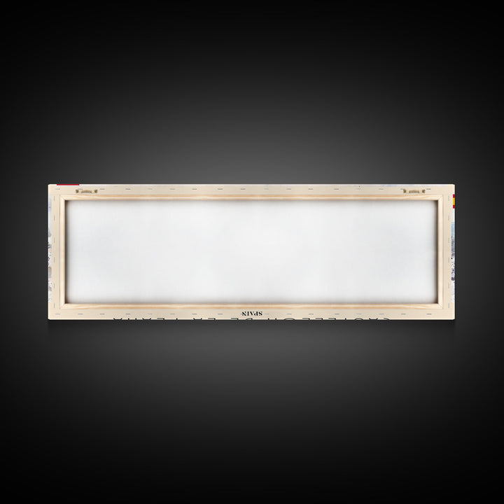 Castellon de la Plana Spain Wall Art, Panoramic Travel Poster, Panoramic Framed Canvas Print, City Wall Art, Wall Hanging Home Decor, Travel Art