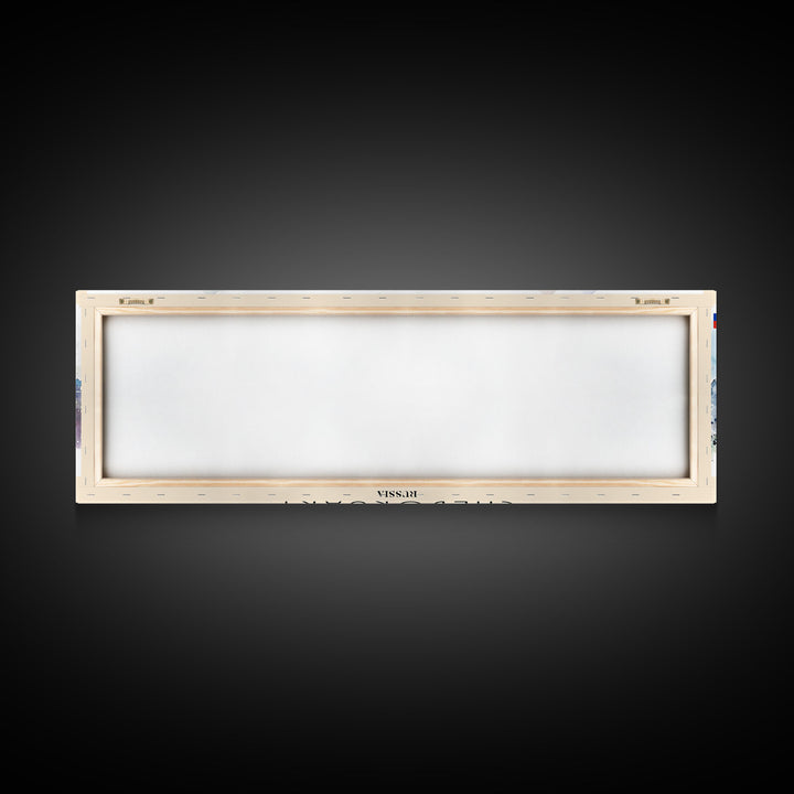 Cheboksary Russia Travel Art, City Art, Framed Canvas Print or Metal Wall Art, Europe Travel Poster, Panoramic Wall Art, Extra Wide Wall Art