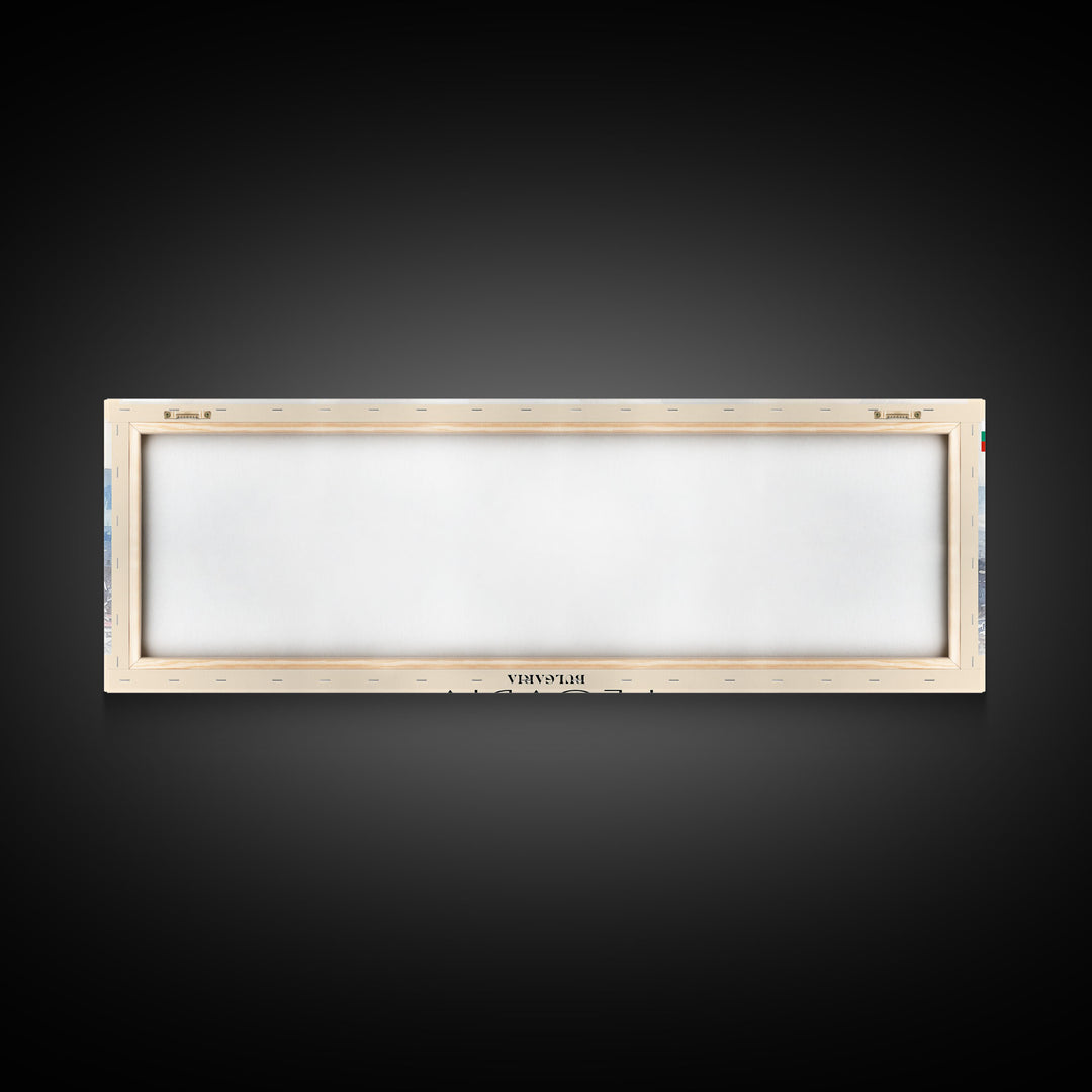 Plovdiv Bulgaria Travel Art, City Art, Framed Canvas Print or Metal Wall Art, Europe Travel Poster, Panoramic Wall Art, Extra Wide Wall Art