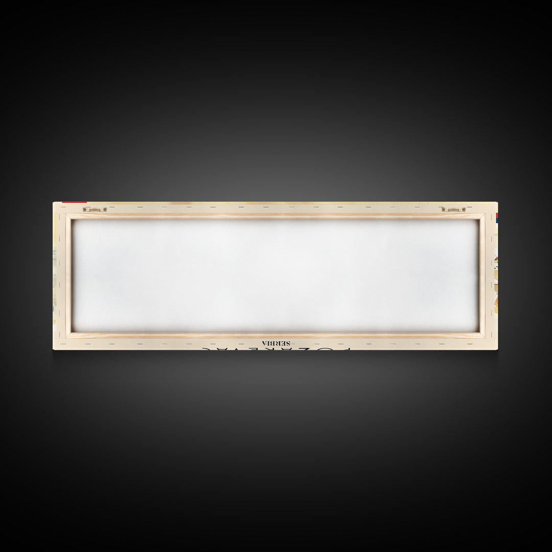 Poarevac Serbia Travel Print Wall Art, Panoramic City Art, Travel Art, Wall Decor, Vacation Gift, Framed Canvas Print Or Metal Art