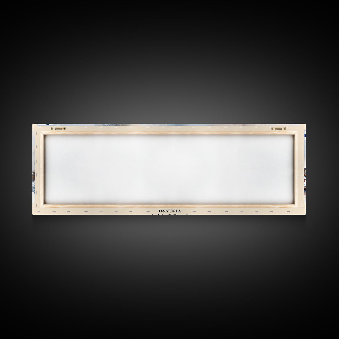 Pori Finland Travel Art, City Art, Framed Canvas Print or Metal Wall Art, Europe Travel Poster, Panoramic Wall Art, Extra Wide Wall Art