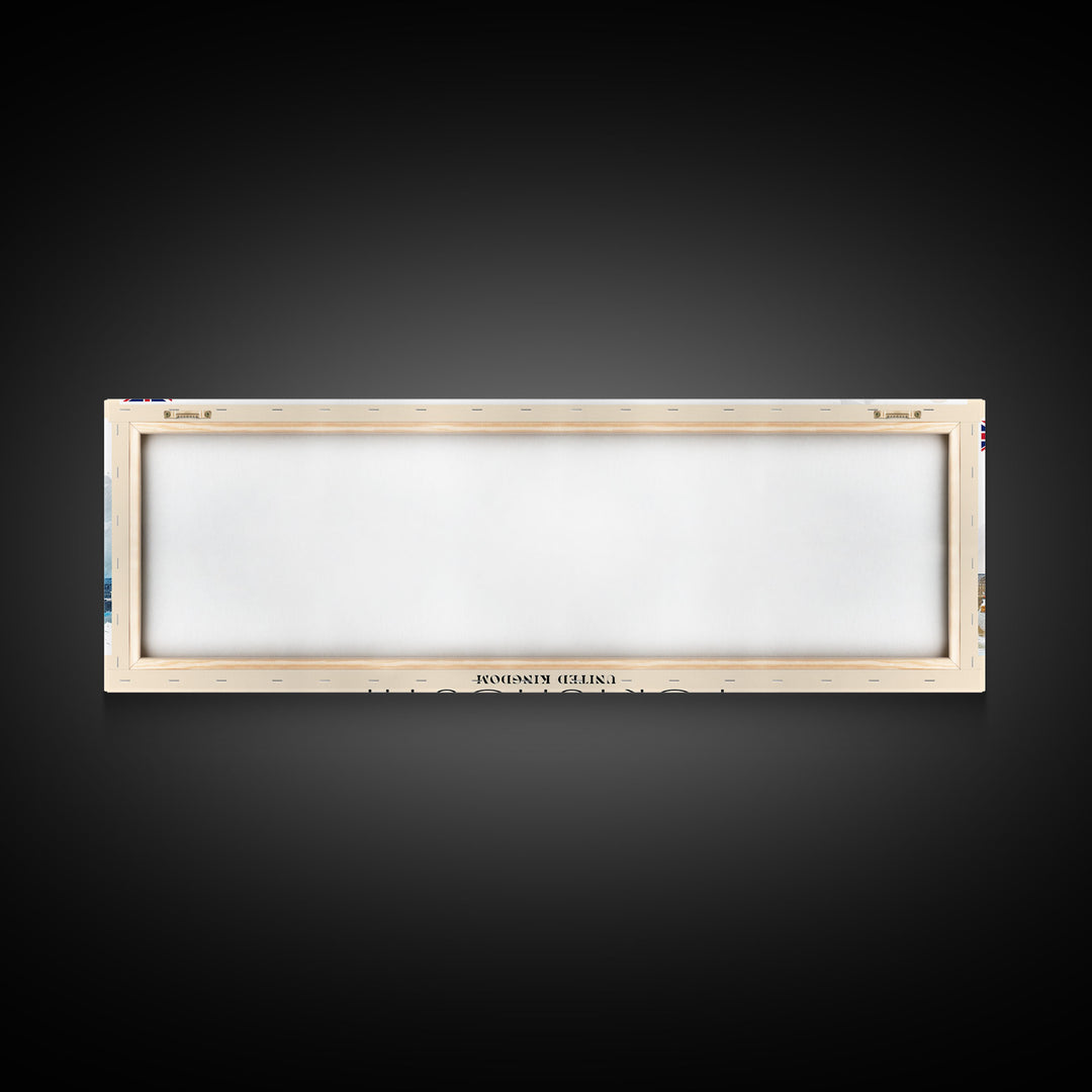 Portsmouth United Kingdom Wall Art, Panoramic Travel Poster, Panoramic Framed Canvas Print, City Wall Art, Wall Hanging Home Decor, Travel Art