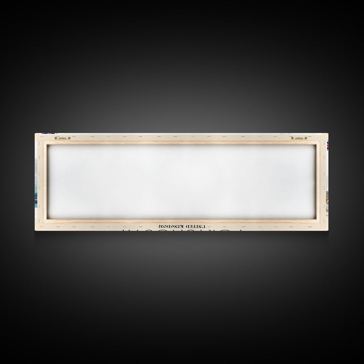 Portsmouth United Kingdom Wall Art, Panoramic Travel Poster, Panoramic Framed Canvas Print, City Wall Art, Wall Hanging Home Decor, Travel Art