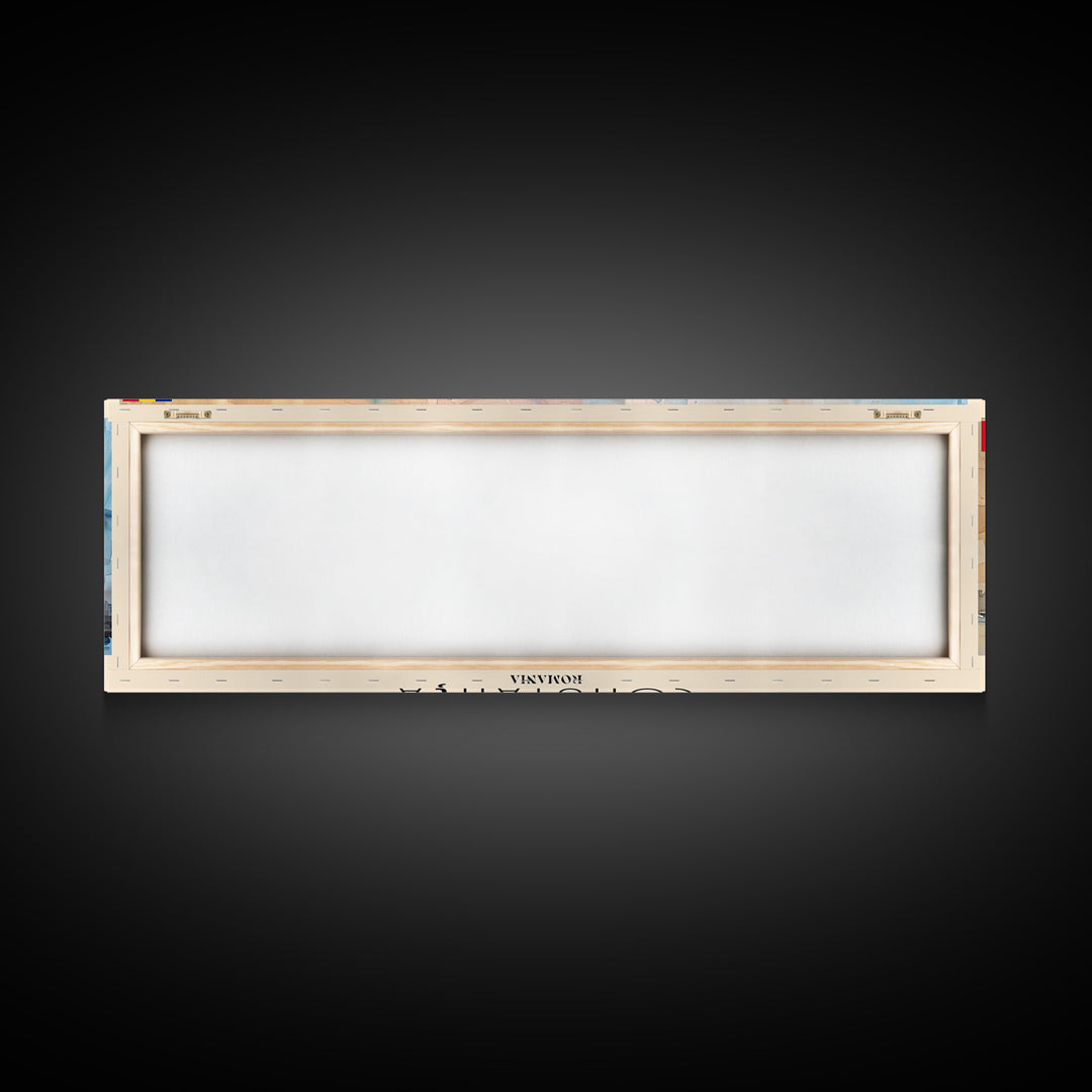 Constana Romania Wall Art, Panoramic Travel Poster, Panoramic Framed Canvas Print, City Wall Art, Wall Hanging Home Decor, Travel Art