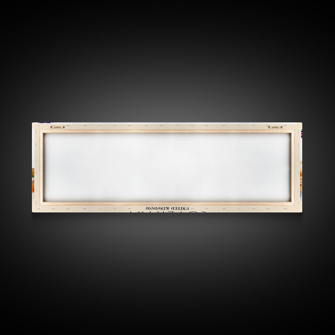 Coventry United Kingdom Wall Art, Panoramic Travel Poster, Panoramic Framed Canvas Print, City Wall Art, Wall Hanging Home Decor, Travel Art