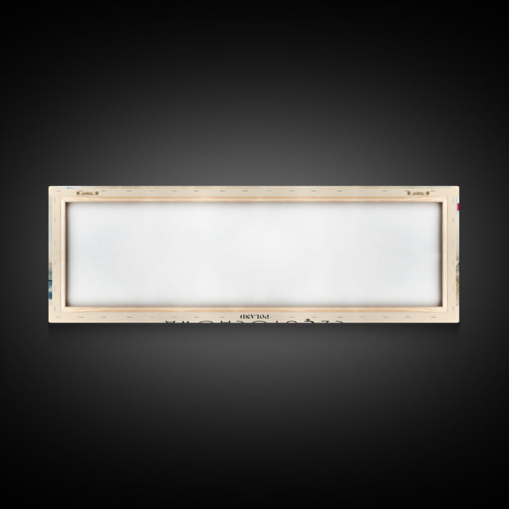 Czestochowa Poland Travel Art, City Art, Framed Canvas Print or Metal Wall Art, Europe Travel Poster, Panoramic Wall Art, Extra Wide Wall Art