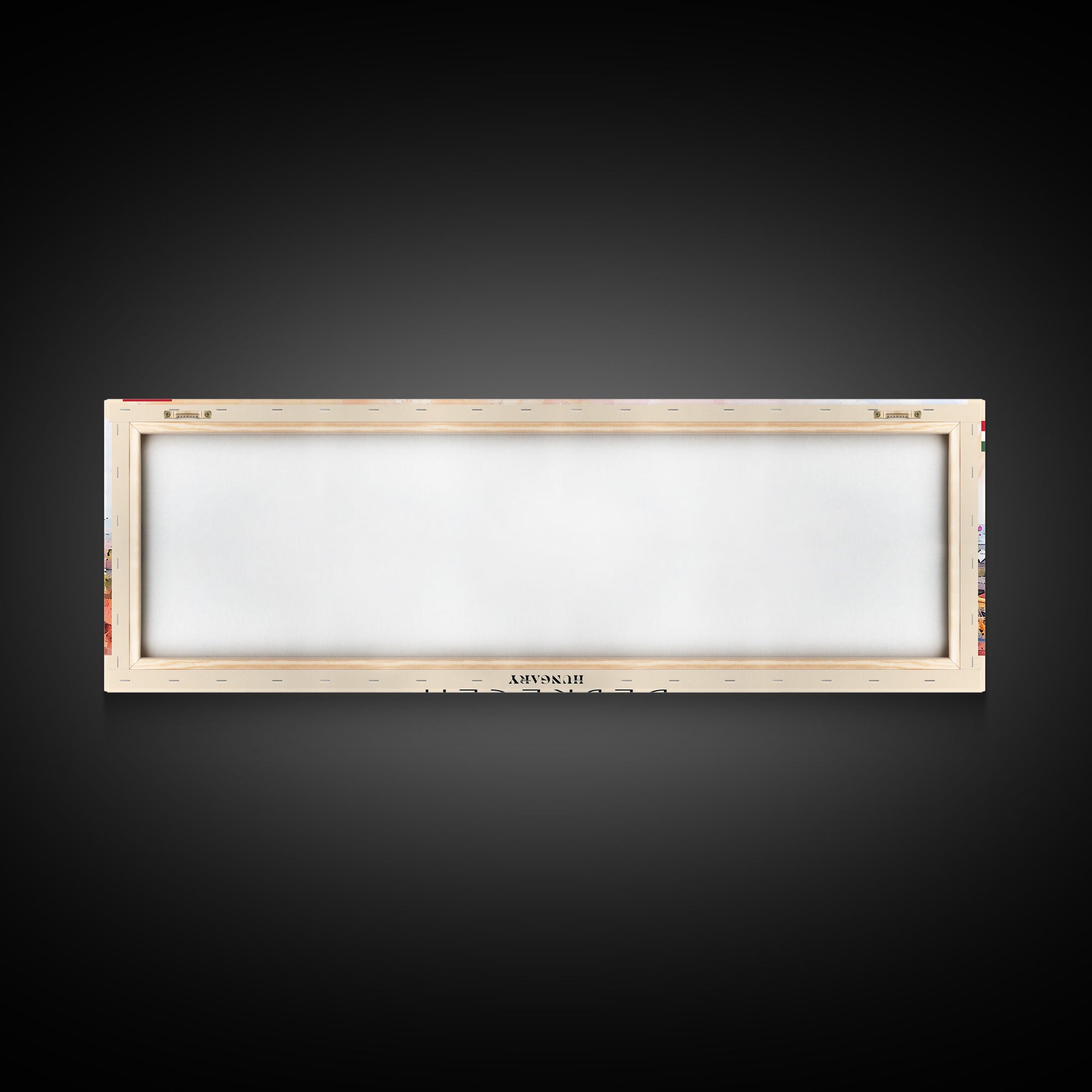 Debrecen Hungary Panoramic Travel Poster, Framed Canvas Print or Metal Wall Art, Travel Art, Home Decor, Panoramic Painting, Midcentury Art