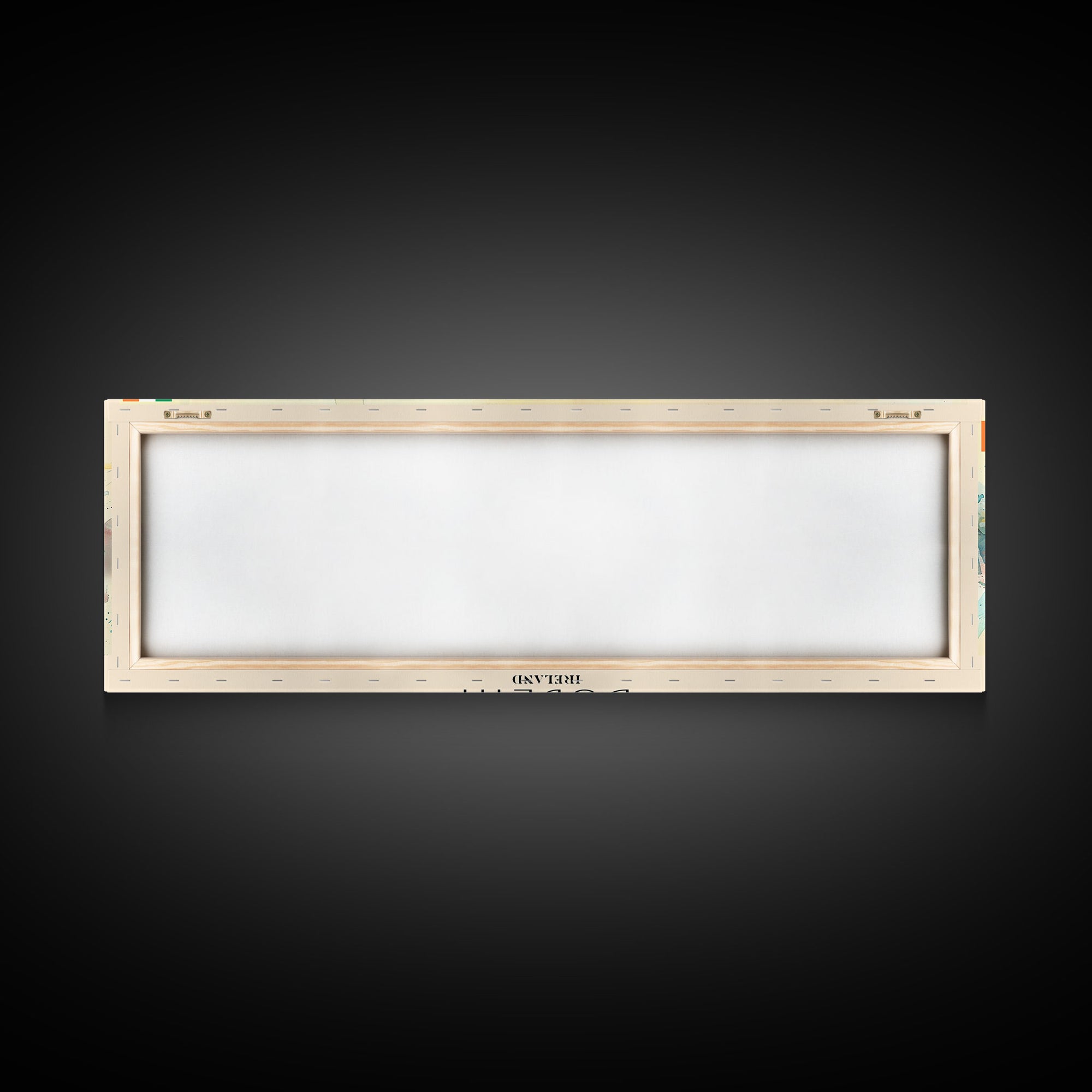 Dublin Ireland Panoramic Travel Poster, Framed Canvas Print or Metal Wall Art, Travel Art, Home Decor, Panoramic Painting, Midcentury Art