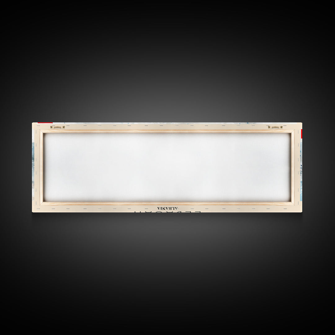 Elbasan Albania Travel Print Wall Art, Panoramic City Art, Travel Art, Wall Decor, Vacation Gift, Framed Canvas Print Or Metal Art