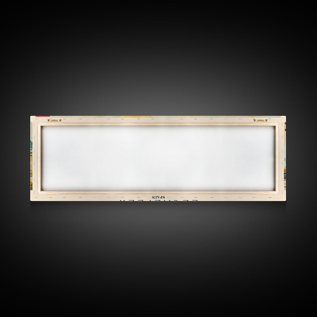 Elche Spain Travel Art, City Art, Framed Canvas Print or Metal Wall Art, Europe Travel Poster, Panoramic Wall Art, Extra Wide Wall Art