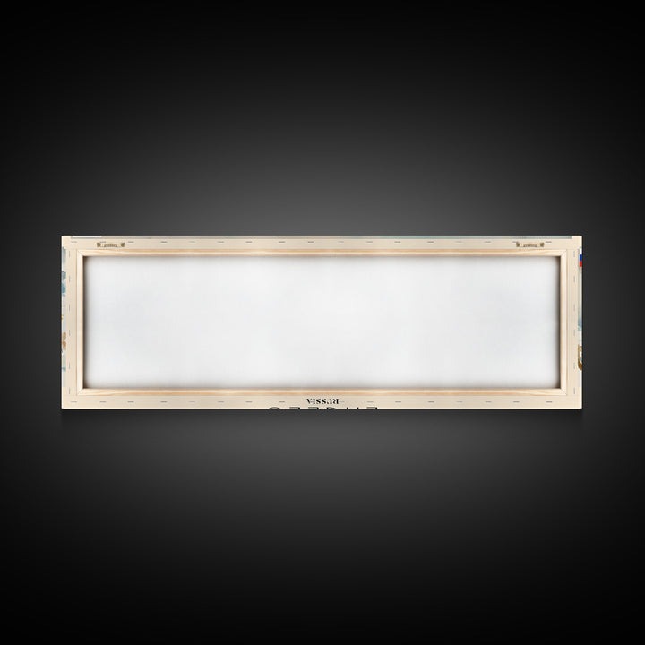 Engels Russia Panoramic Travel Poster, Framed Canvas Print or Metal Wall Art, Travel Art, Home Decor, Panoramic Painting, Midcentury Art