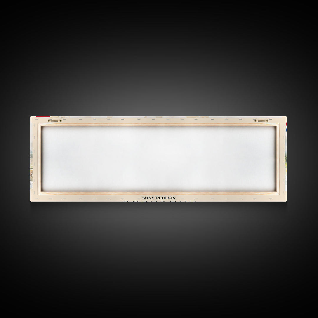 Enschede Netherlands Wall Art, Panoramic Travel Poster, Panoramic Framed Canvas Print, City Wall Art, Wall Hanging Home Decor, Travel Art