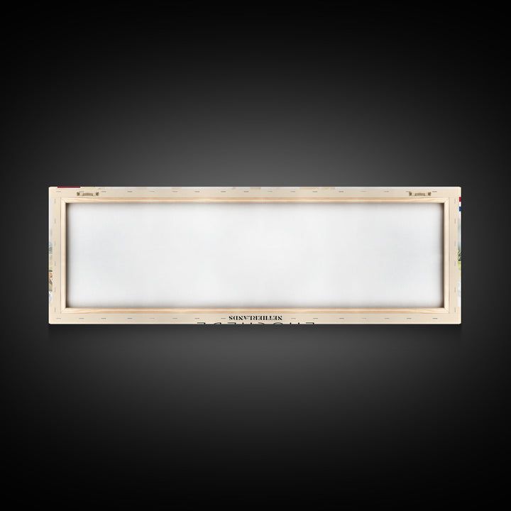 Enschede Netherlands Wall Art, Panoramic Travel Poster, Panoramic Framed Canvas Print, City Wall Art, Wall Hanging Home Decor, Travel Art