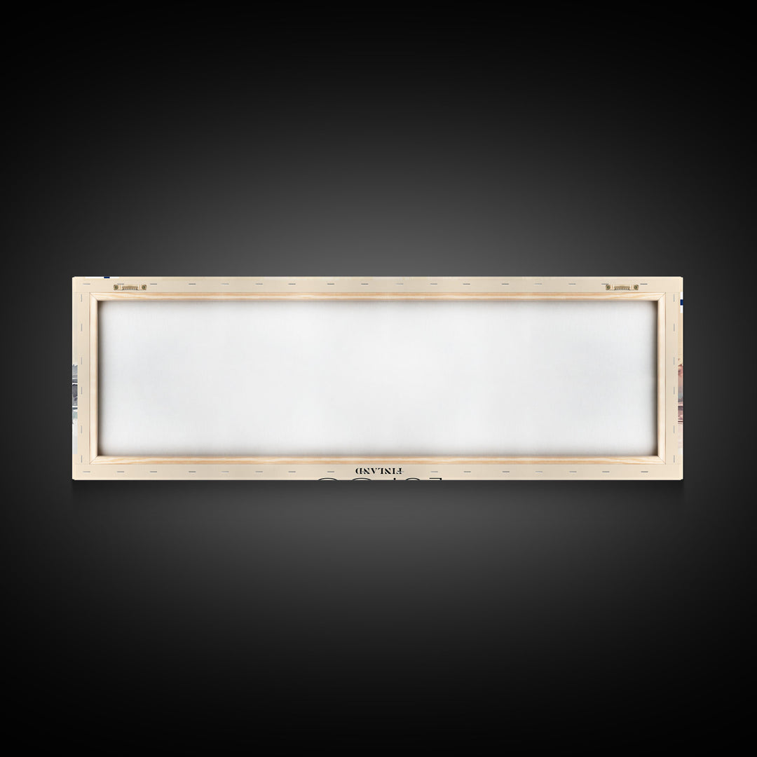 Espoo Finland Wall Art, Panoramic Travel Poster, Panoramic Framed Canvas Print, City Wall Art, Wall Hanging Home Decor, Travel Art