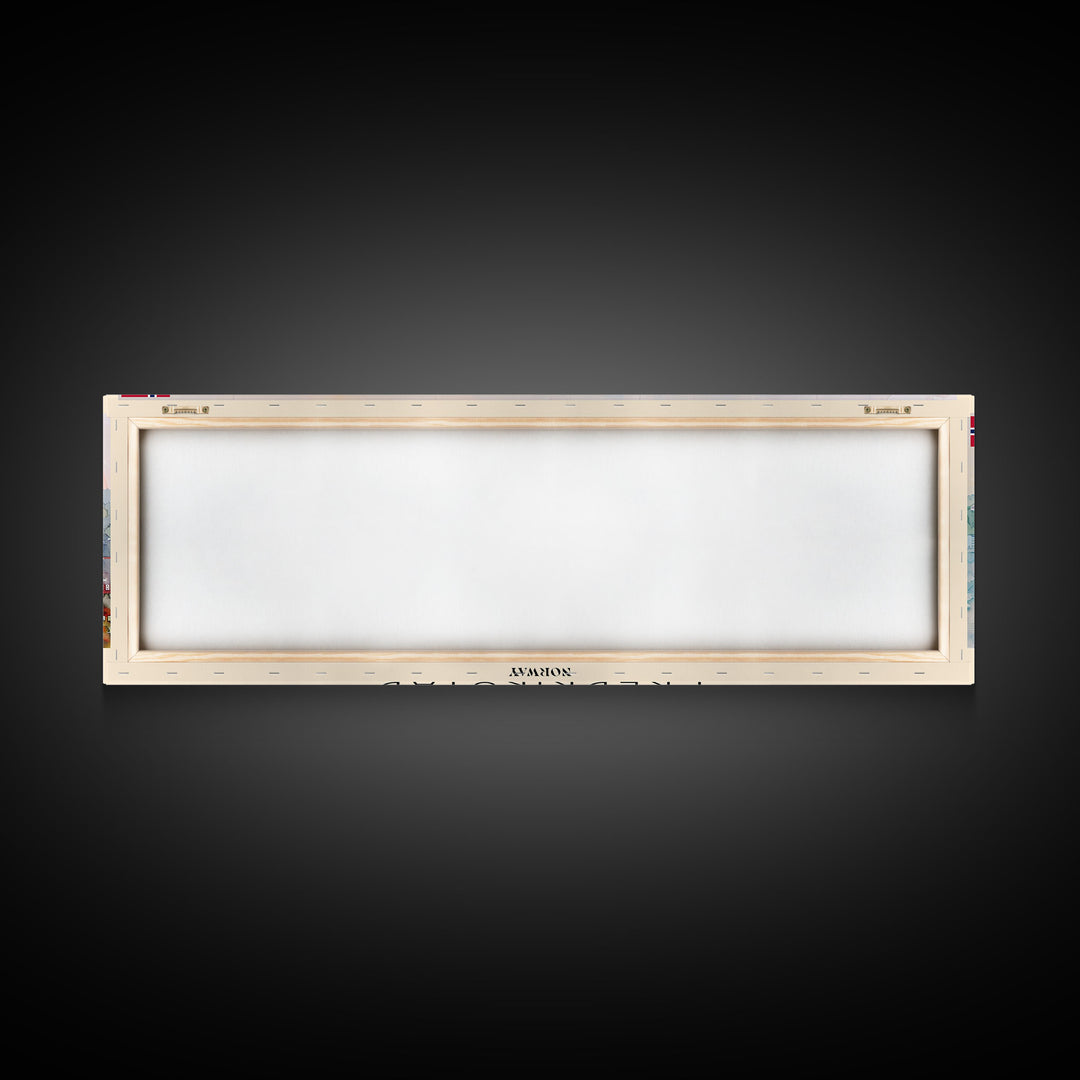 Fredrikstad Norway Travel Art, City Art, Framed Canvas Print or Metal Wall Art, Europe Travel Poster, Panoramic Wall Art, Extra Wide Wall Art