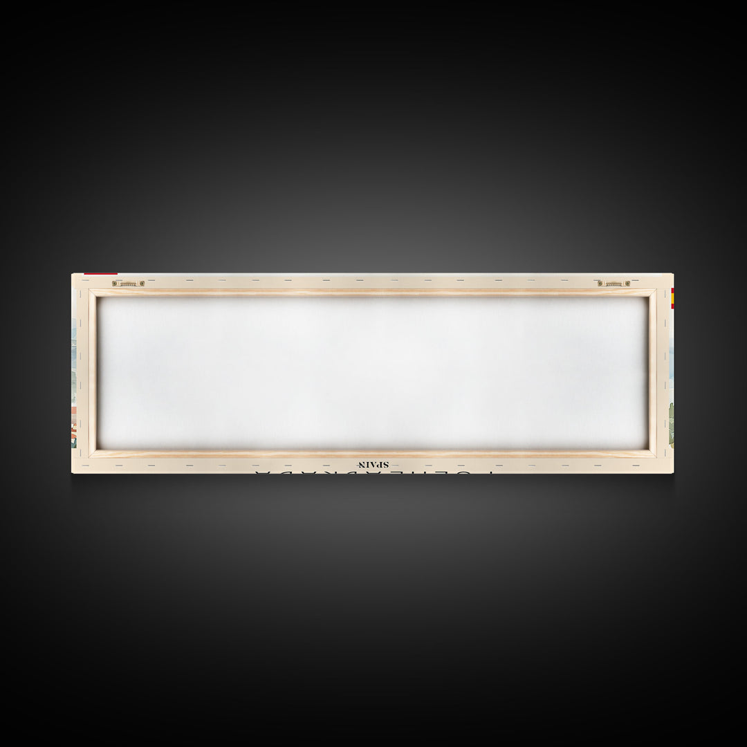 Fuenlabrada Spain Wall Art, Panoramic Travel Poster, Panoramic Framed Canvas Print, City Wall Art, Wall Hanging Home Decor, Travel Art