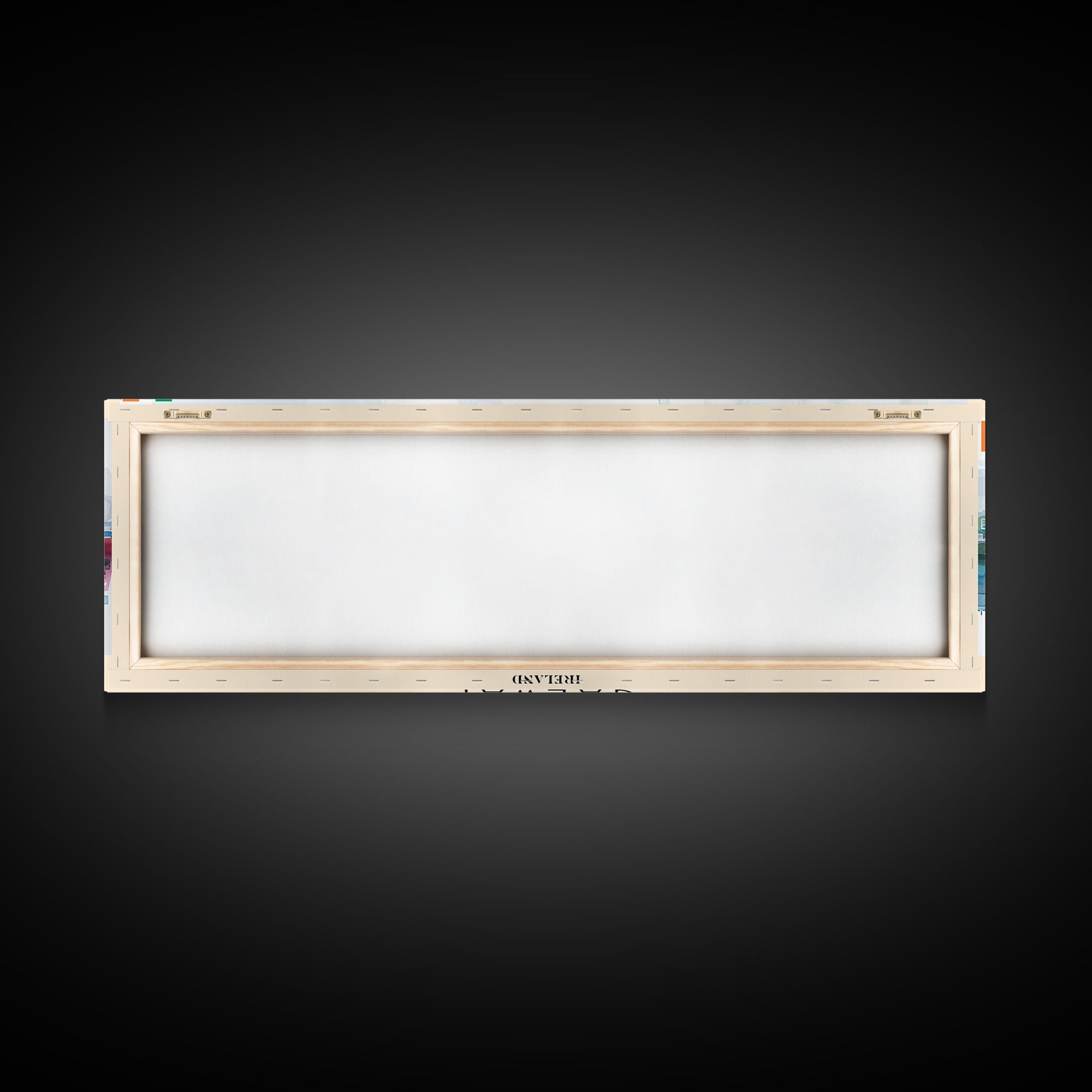 Galway Ireland Panoramic Travel Poster, Framed Canvas Print or Metal Wall Art, Travel Art, Home Decor, Panoramic Painting, Midcentury Art