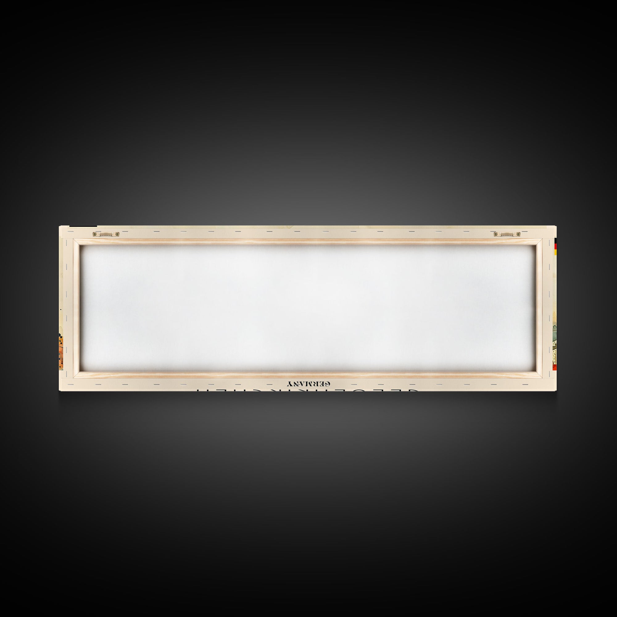 Gelsenkirchen Germany Panoramic Travel Poster, Framed Canvas Print or Metal Wall Art, Travel Art, Home Decor, Panoramic Painting, Midcentury Art