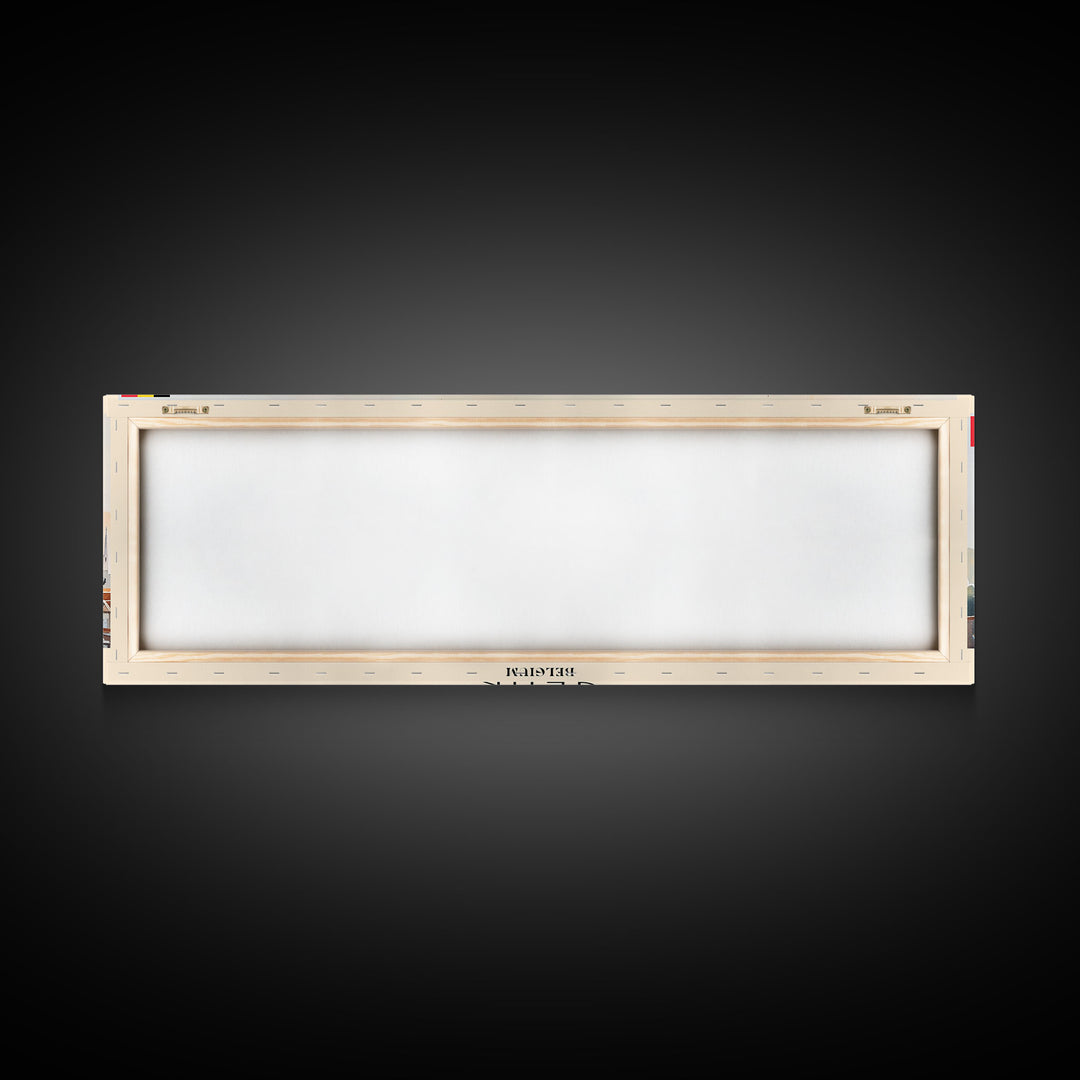 Genk Belgium Travel Print Wall Art, Panoramic City Art, Travel Art, Wall Decor, Vacation Gift, Framed Canvas Print Or Metal Art