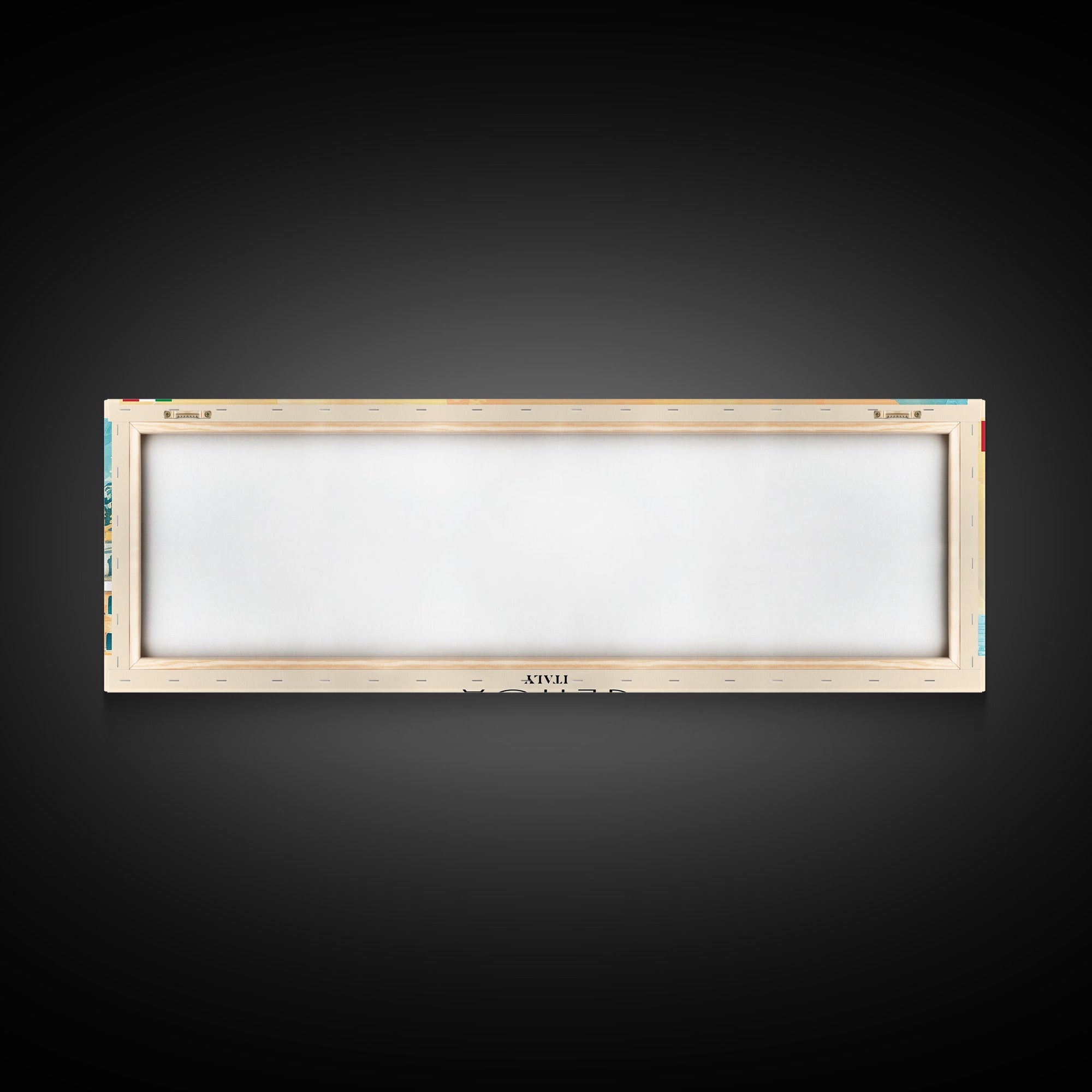 Genoa Italy Travel Art, City Art, Framed Canvas Print or Metal Wall Art, Europe Travel Poster, Panoramic Wall Art, Extra Wide Wall Art