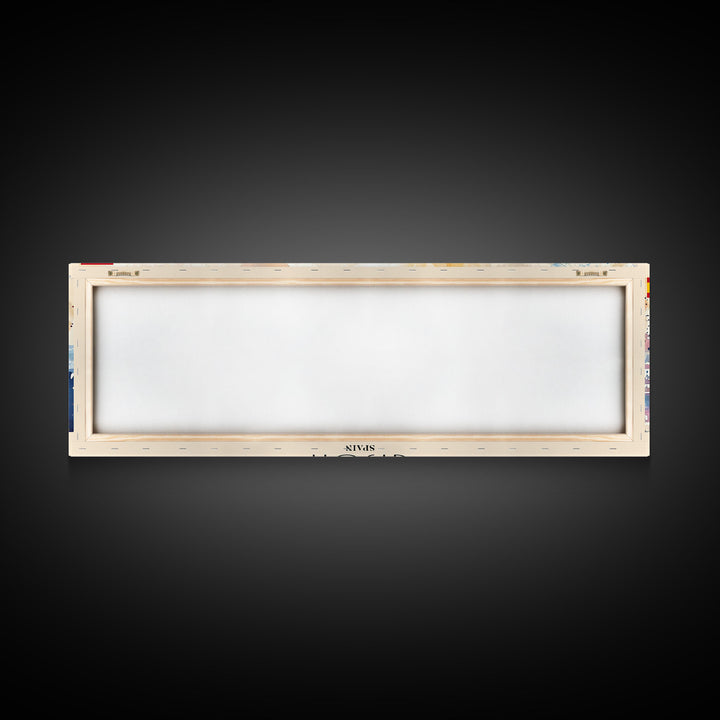 Gijón Spain Travel Print Wall Art, Panoramic City Art, Travel Art, Wall Decor, Vacation Gift, Framed Canvas Print Or Metal Art