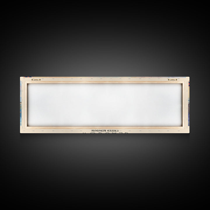 Glasgow United Kingdom Travel Art, City Art, Framed Canvas Print or Metal Wall Art, Europe Travel Poster, Panoramic Wall Art, Extra Wide Wall Art