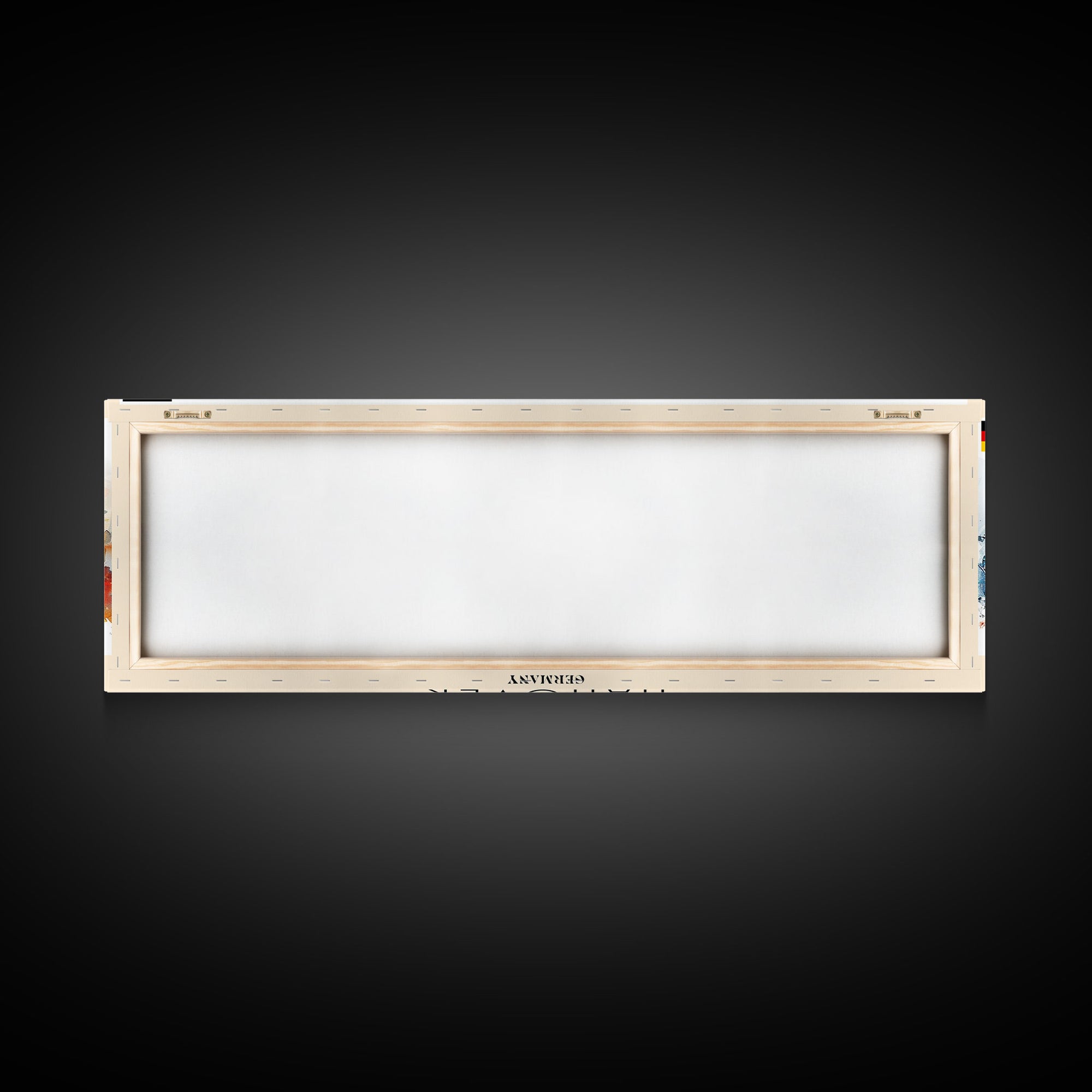 Hanover Germany Panoramic Travel Poster, Framed Canvas Print or Metal Wall Art, Travel Art, Home Decor, Panoramic Painting, Midcentury Art