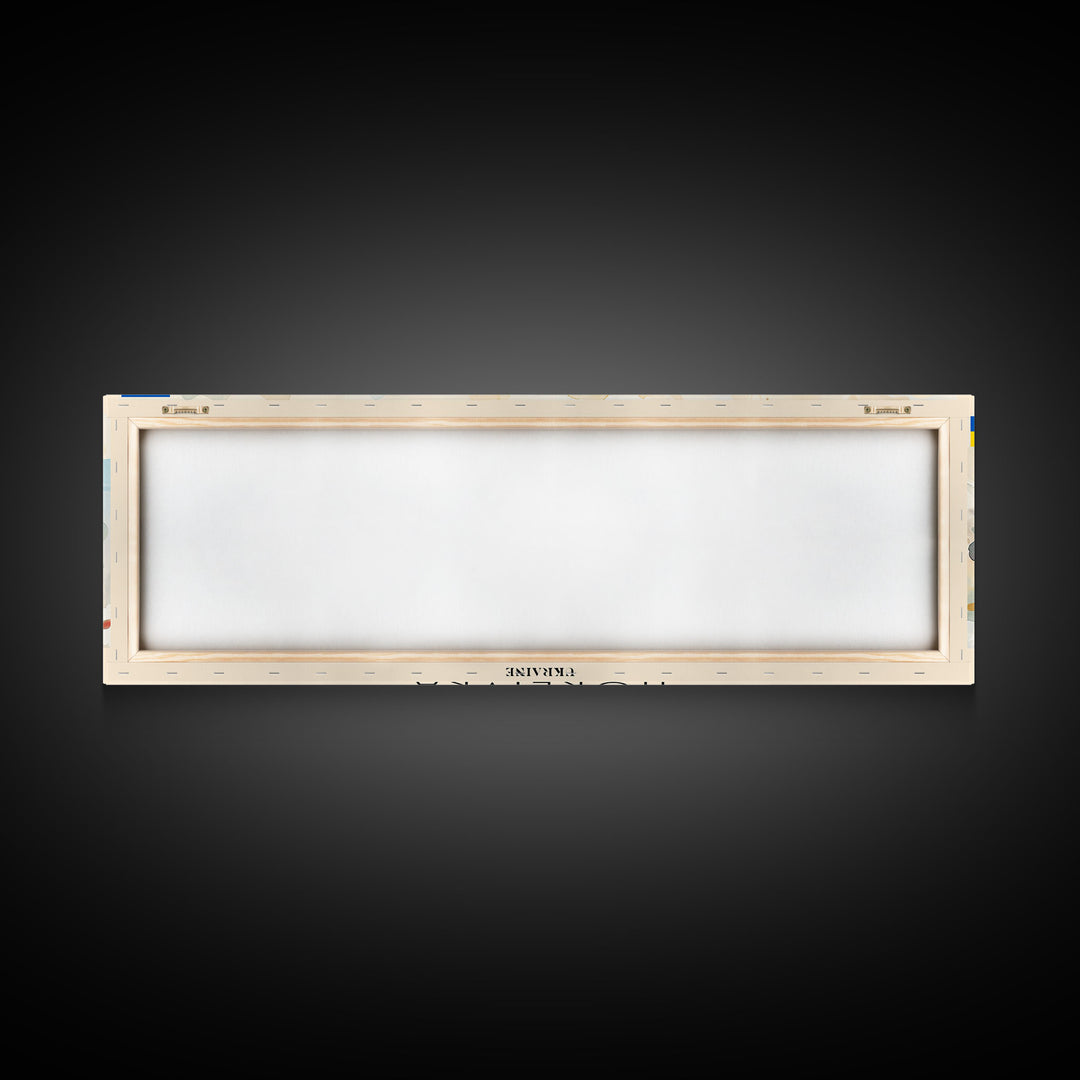 Horlivka Ukraine Wall Art, Panoramic Travel Poster, Panoramic Framed Canvas Print, City Wall Art, Wall Hanging Home Decor, Travel Art