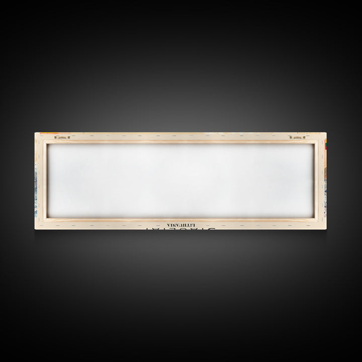 Iauliai Lithuania Travel Print Wall Art, Panoramic City Art, Travel Art, Wall Decor, Vacation Gift, Framed Canvas Print Or Metal Art