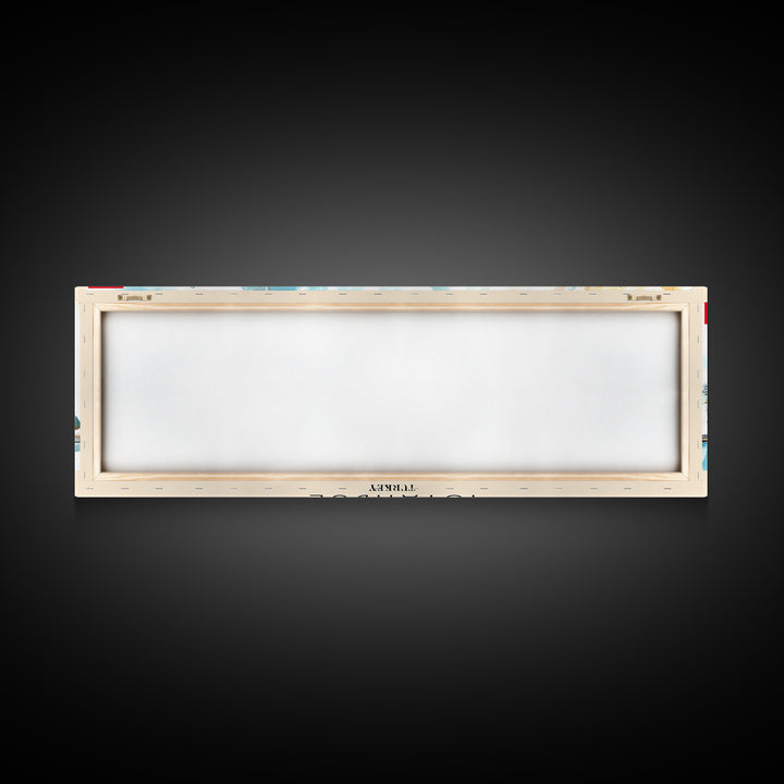 Istanbul Turkey Travel Print Wall Art, Panoramic City Art, Travel Art, Wall Decor, Vacation Gift, Framed Canvas Print Or Metal Art