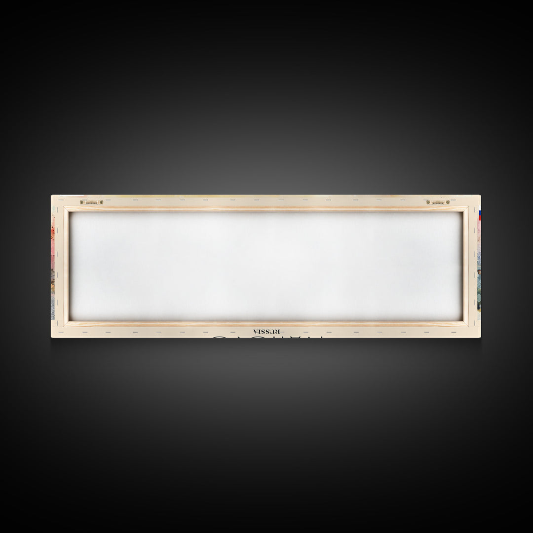 Ivanovo Russia Panoramic Travel Poster, Framed Canvas Print or Metal Wall Art, Travel Art, Home Decor, Panoramic Painting, Midcentury Art