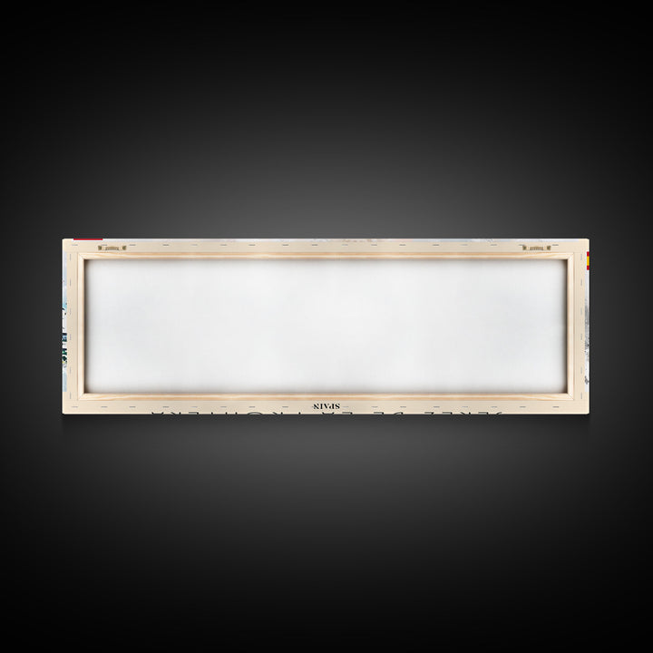 Jerez D eLa Frontera Spain Panoramic Travel Poster, Framed Canvas Print or Metal Wall Art, Travel Art, Home Decor, Panoramic Painting, Midcentury Art