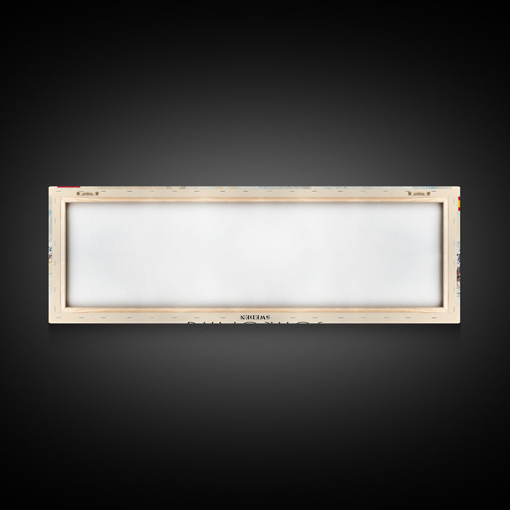 Jonkoping Sweden Travel Print Wall Art, Panoramic City Art, Travel Art, Wall Decor, Vacation Gift, Framed Canvas Print Or Metal Art