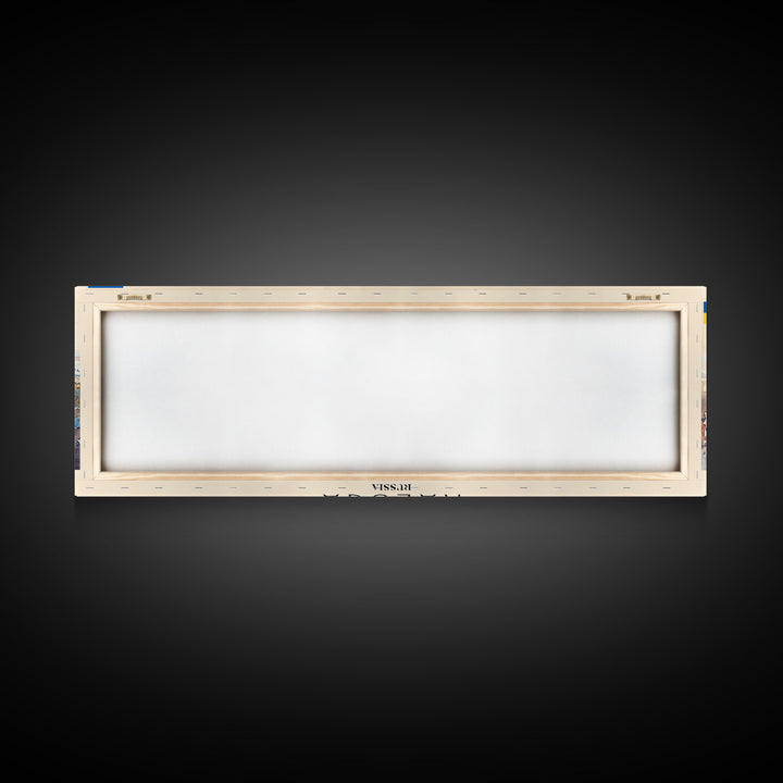 Kaluga Russia Panoramic Travel Poster, Framed Canvas Print or Metal Wall Art, Travel Art, Home Decor, Panoramic Painting, Midcentury Art