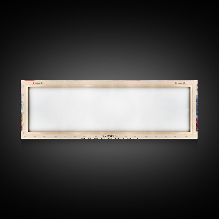 Kamianske Ukraine Wall Art, Panoramic Travel Poster, Panoramic Framed Canvas Print, City Wall Art, Wall Hanging Home Decor, Travel Art