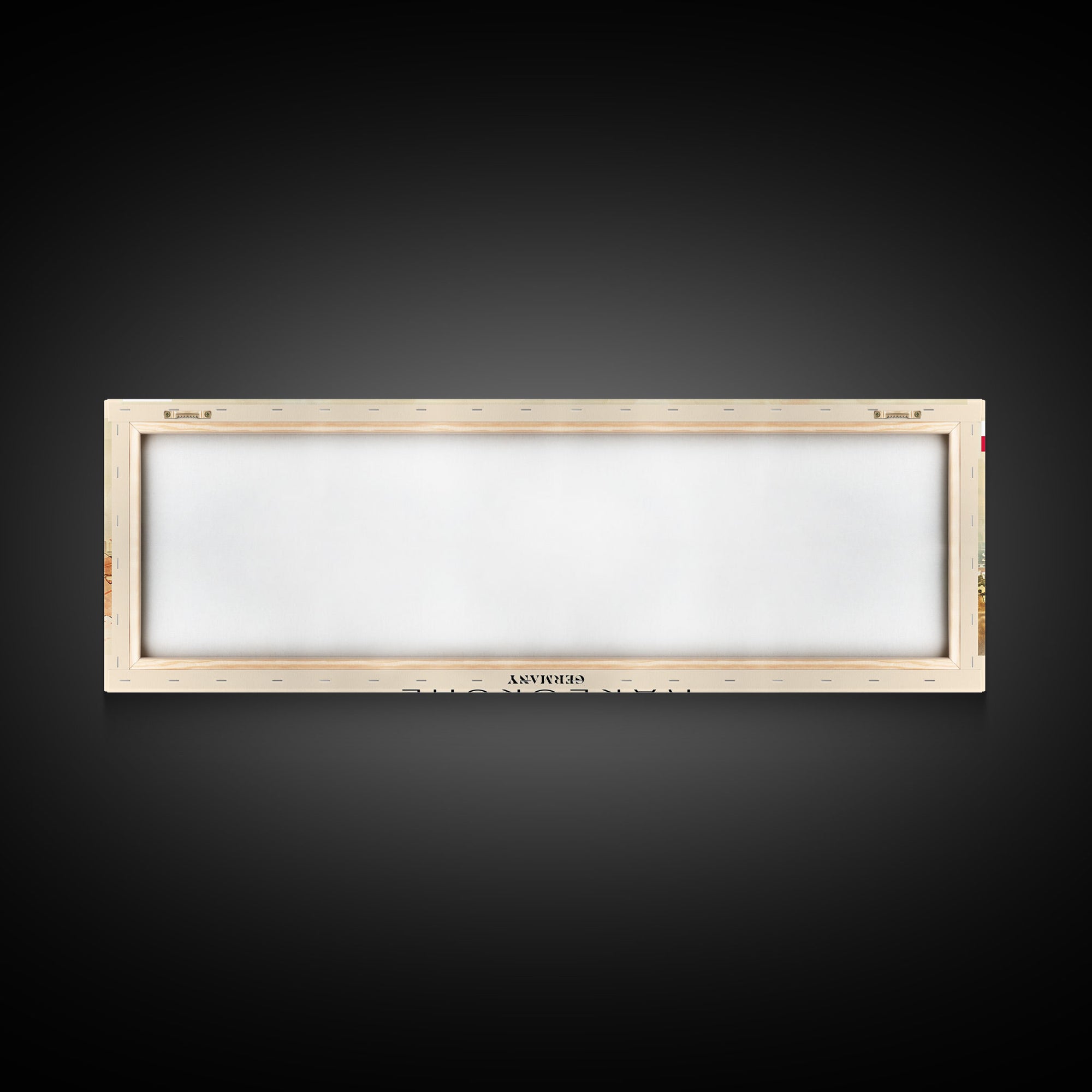 Karlsruhe Germany Panoramic Travel Poster, Framed Canvas Print or Metal Wall Art, Travel Art, Home Decor, Panoramic Painting, Midcentury Art