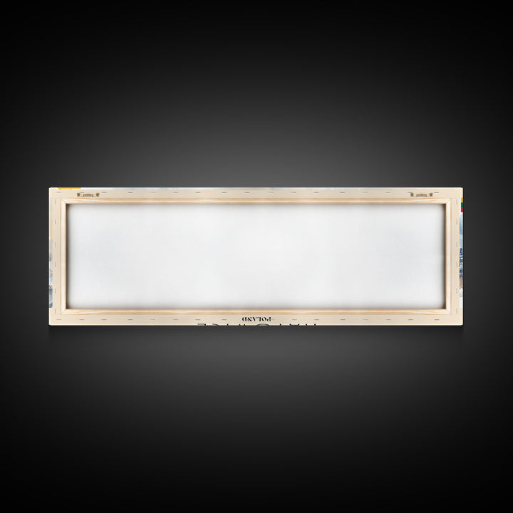 Katowice Poland Wall Art, Panoramic Travel Poster, Panoramic Framed Canvas Print, City Wall Art, Wall Hanging Home Decor, Travel Art