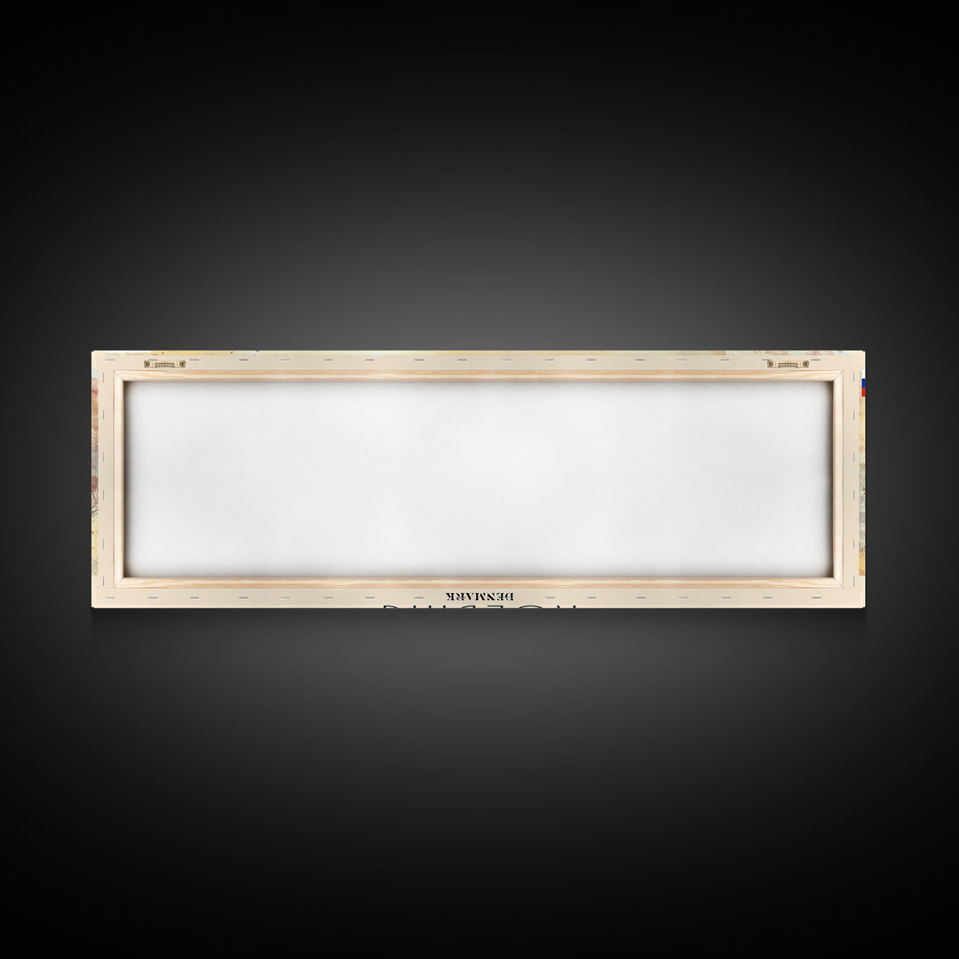 Kolding Denmark Travel Print Wall Art, Panoramic City Art, Travel Art, Wall Decor, Vacation Gift, Framed Canvas Print Or Metal Art