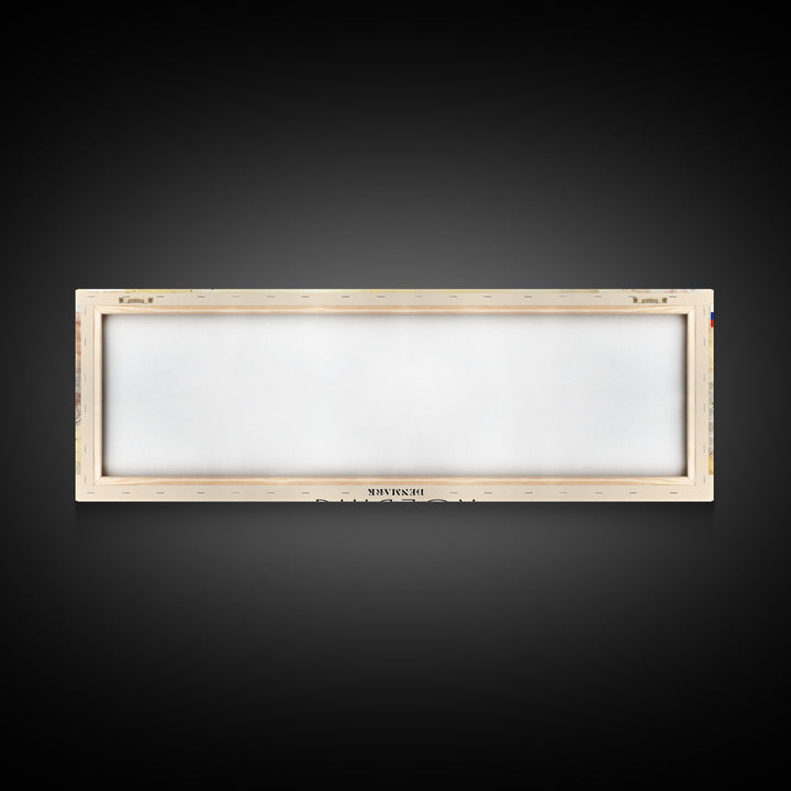 Kolding Denmark Travel Print Wall Art, Panoramic City Art, Travel Art, Wall Decor, Vacation Gift, Framed Canvas Print Or Metal Art