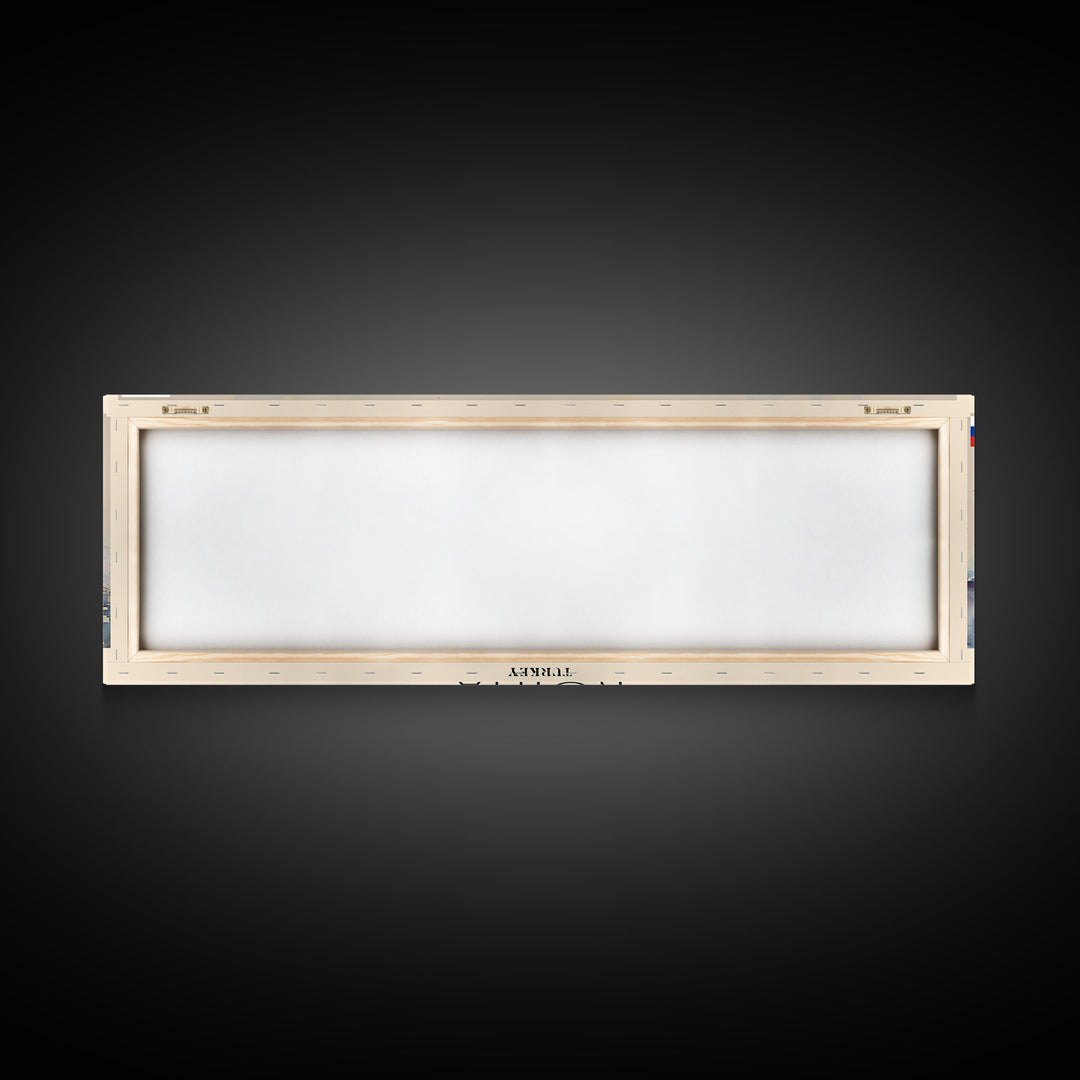 Konya Turkey Panoramic Travel Poster, Framed Canvas Print or Metal Wall Art, Travel Art, Home Decor, Panoramic Painting, Midcentury Art