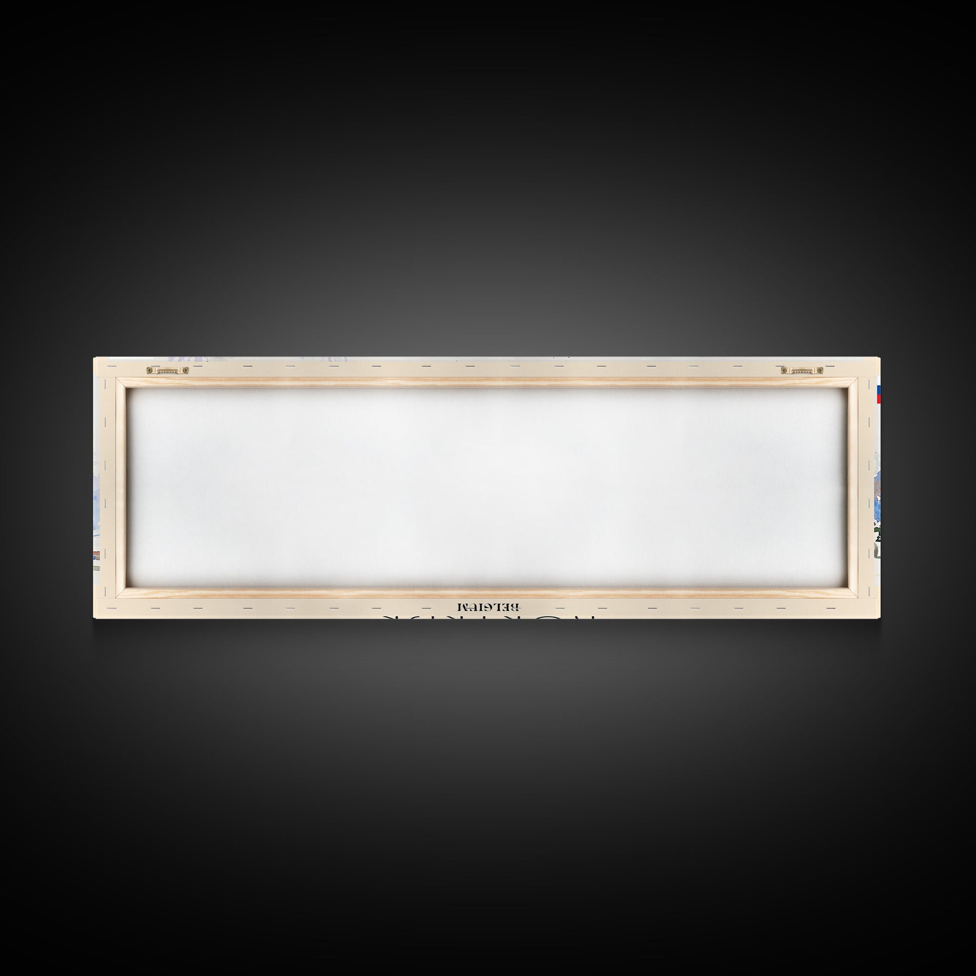 Kortrijk Belgium Travel Print Wall Art, Panoramic City Art, Travel Art, Wall Decor, Vacation Gift, Framed Canvas Print Or Metal Art